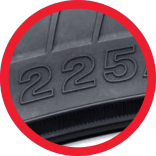 Encuentra el ancho de tus neumáticos